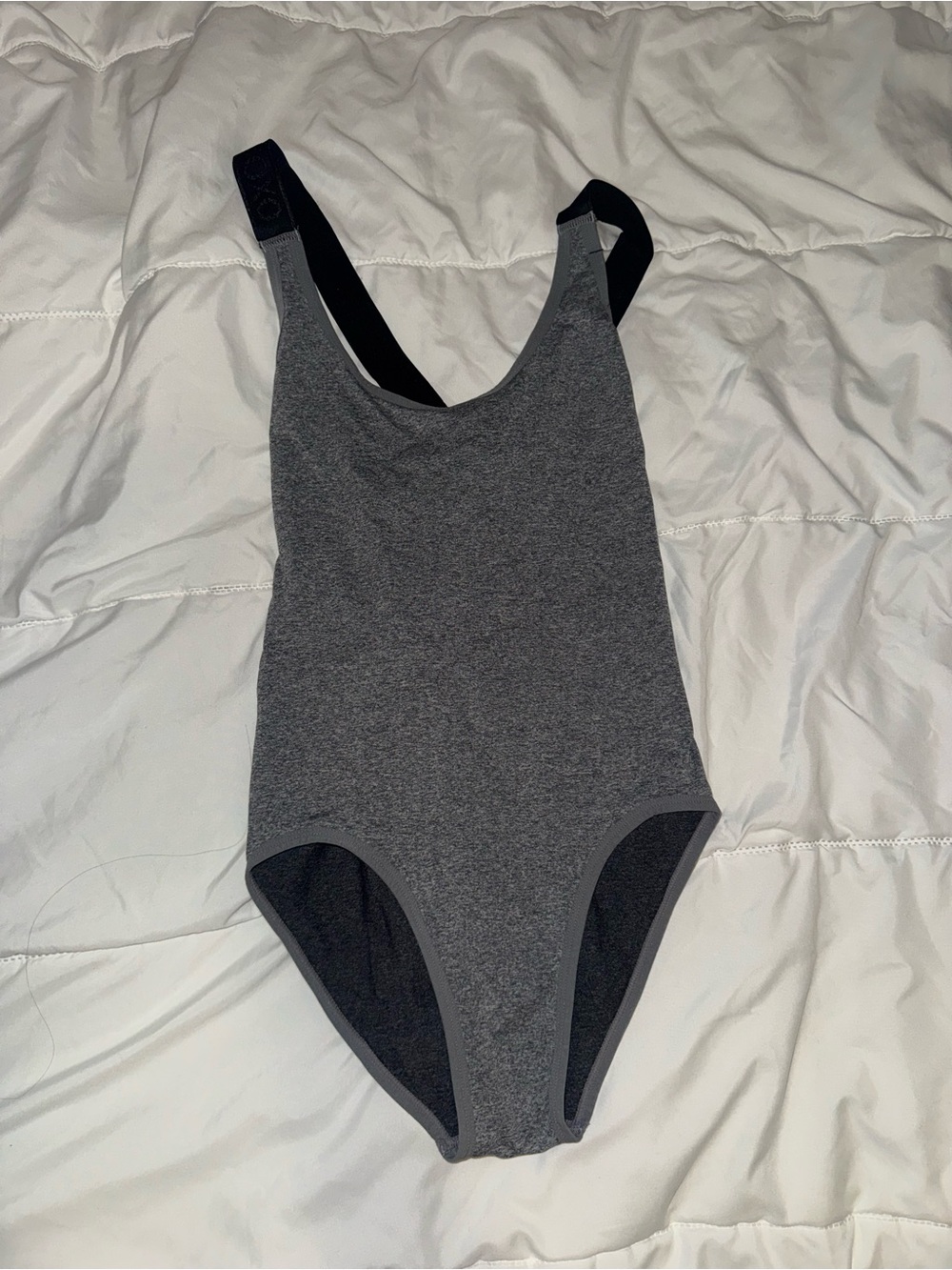 Grey One-Piece Bodysuit 🩶✨